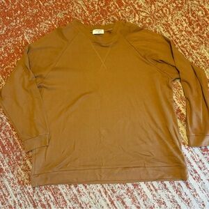 Zenana Outfitters Tan Crewneck Top